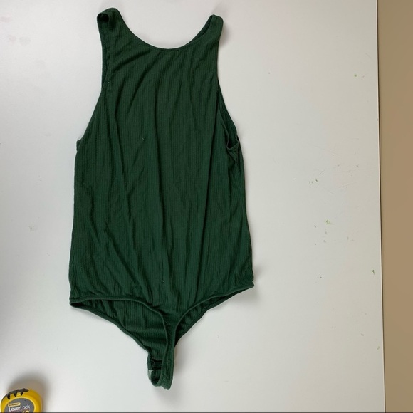 INTIMATELY Free People Green Ribbed Bodysuit Teddy - Picture 10 of 10